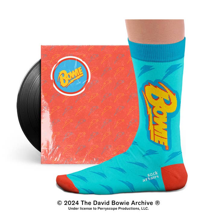 Sock Affairs - Wholesale Socks - Unisex - David Bowie Lightning Blue Socks1