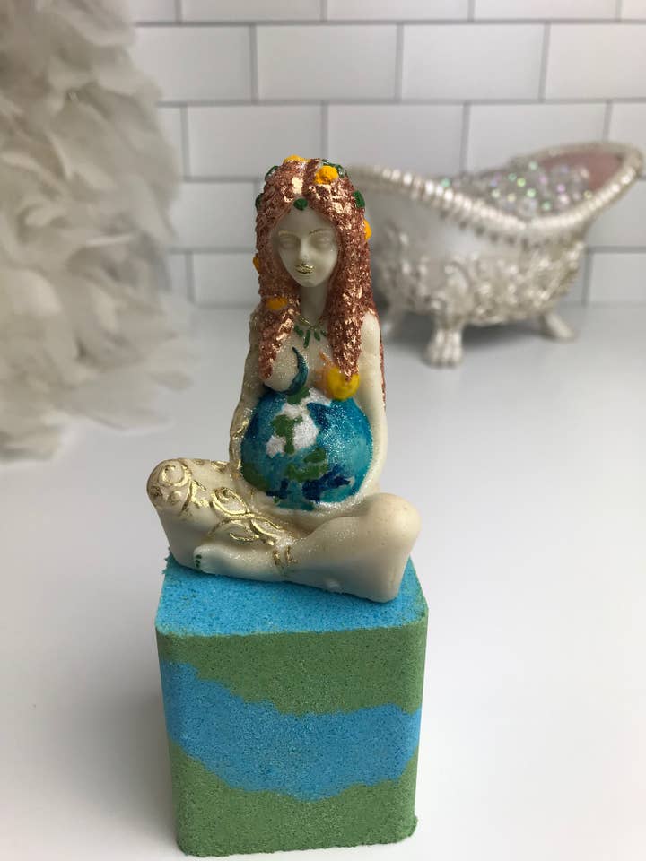 Mother Earth Bath Bomb for wholesale by Honeycat Cosmetics