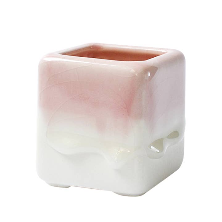 Springer Décor - Vendita all'ingrosso Vasi per piante - Vasi B quadrati smaltati gocciolanti7