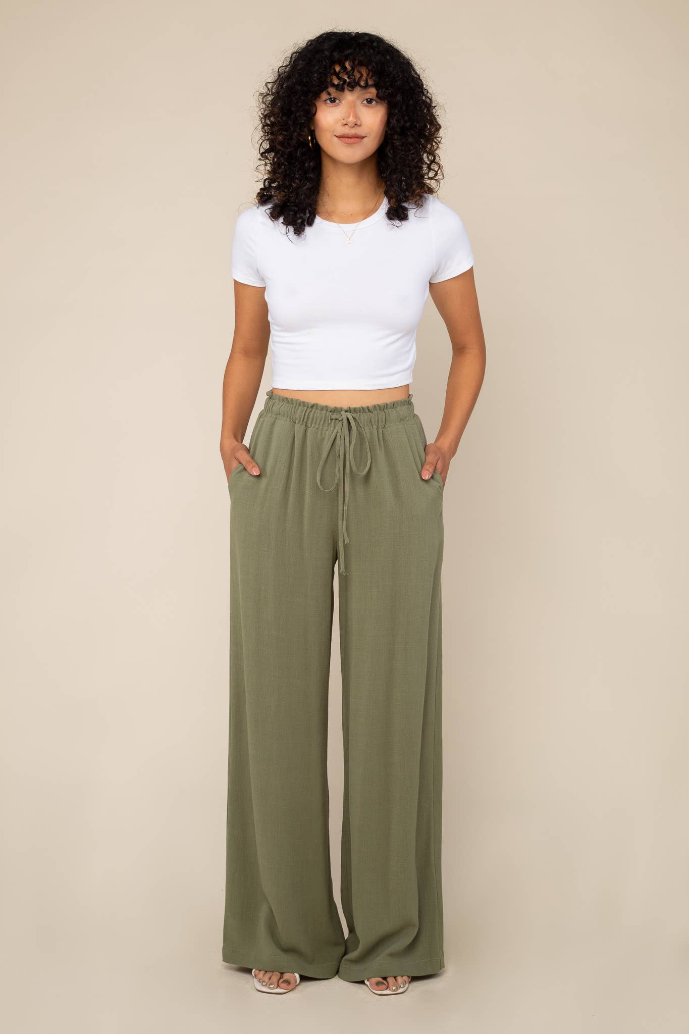 NLT - Wholesale Pants - Women's - Cove Linen Pant | Wide Leg Full Length8