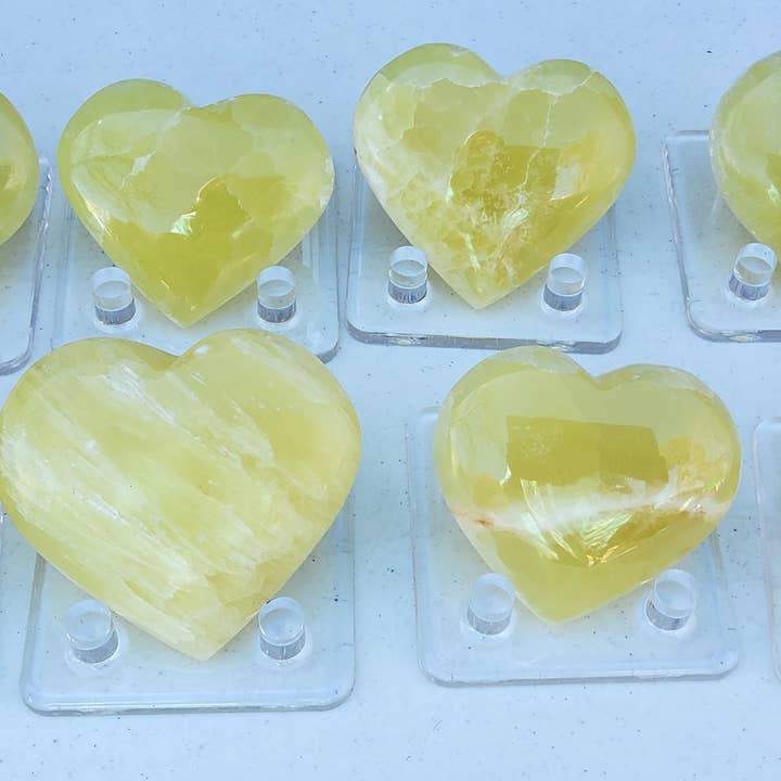Metaphysical & Healing Crystals - Wholesale Spiritual Stone/Crystal - LEMON CALCITE HEARTS