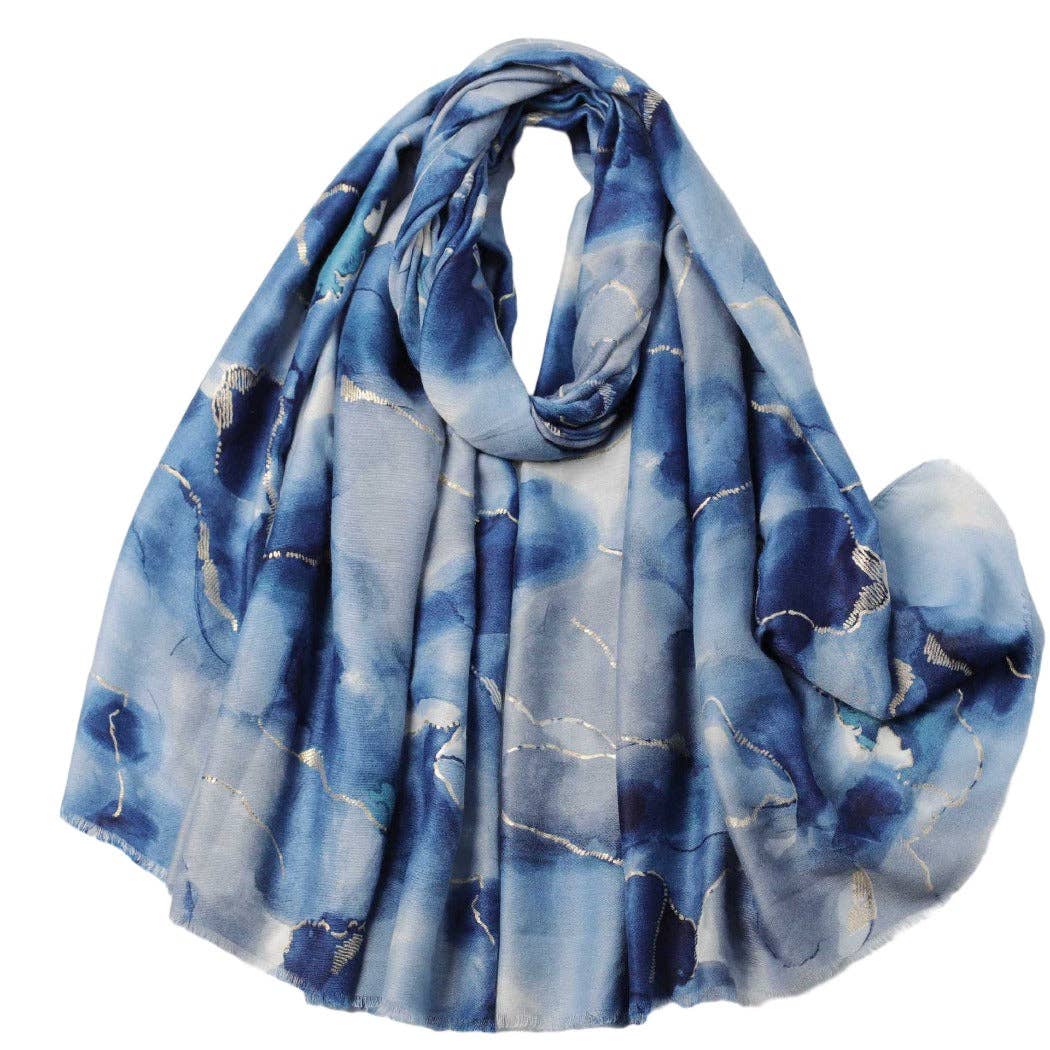 Funkyrel® Atzbranding Limited – Großhandel Schal – Damen – Scarvii - Schimmerdruck-Schal - Elegant & Trendy11