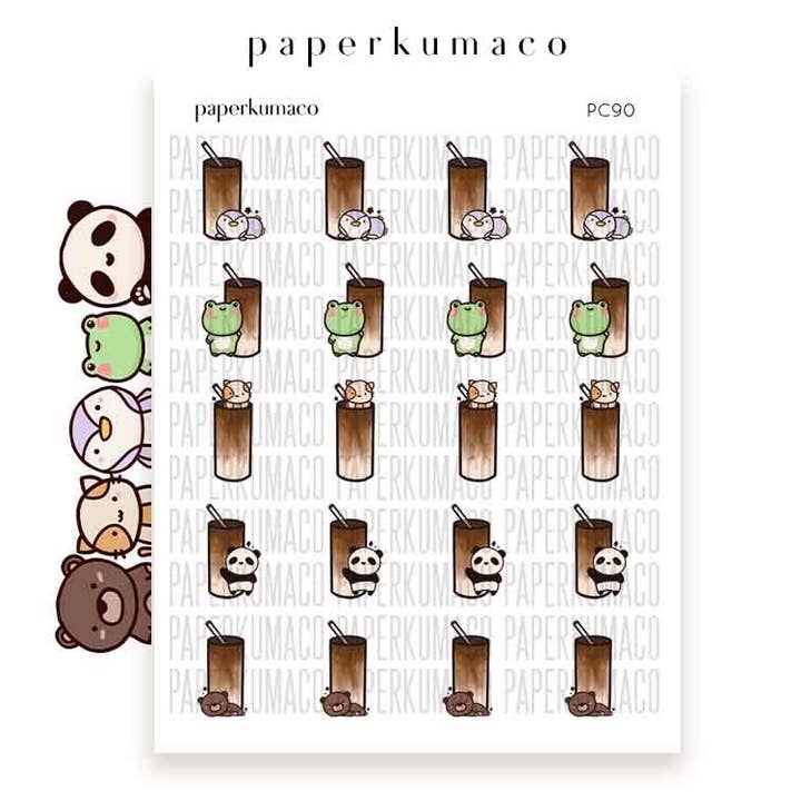 Latte Cup Squad Sheet for wholesale by Paperkumaco