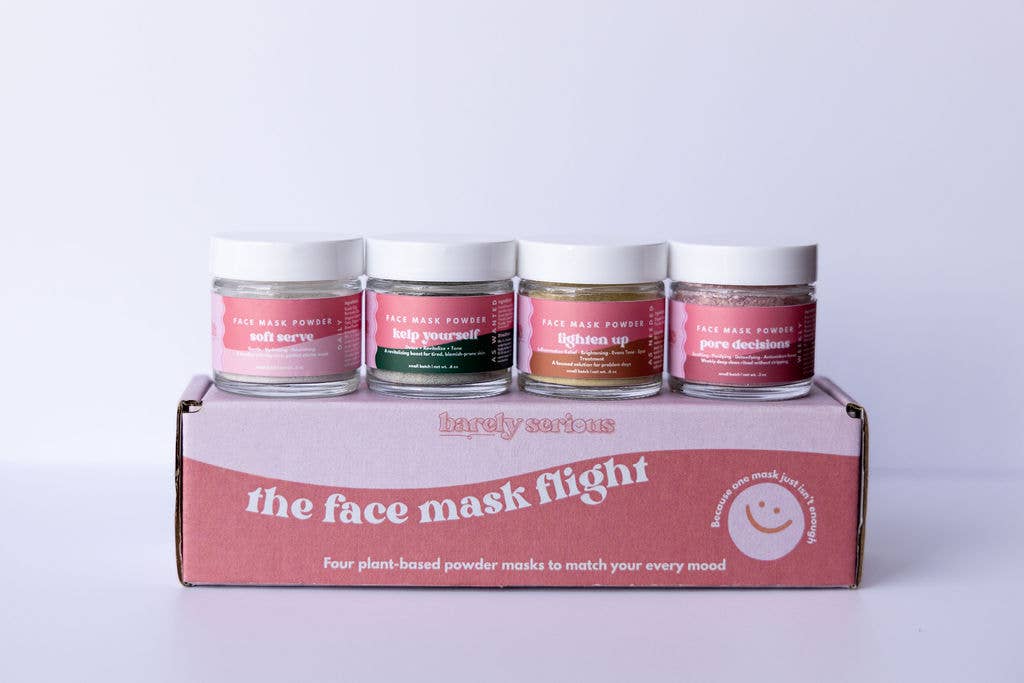 Barely Serious - Wholesale Skincare Face Mask - Face Mask Flight | Holiday Gift4