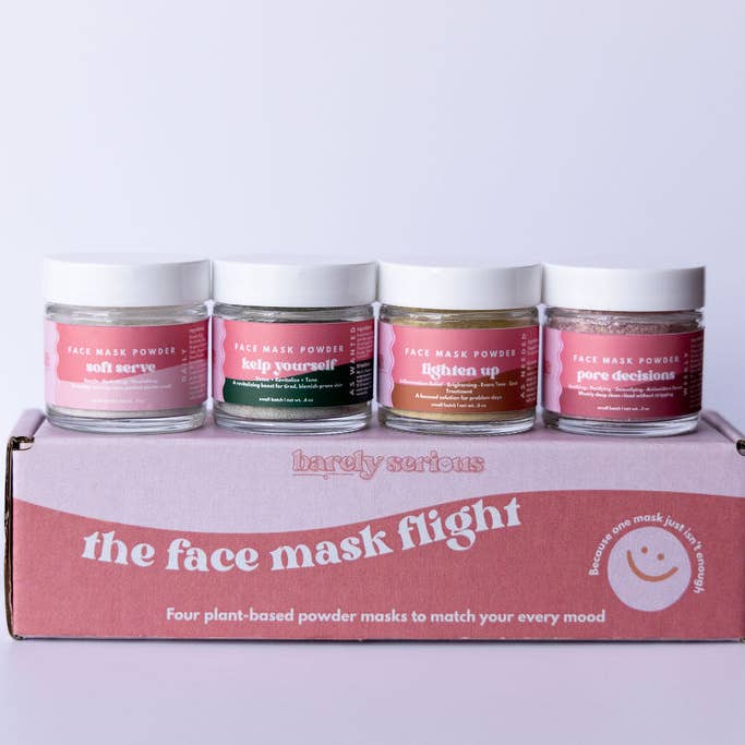 Barely Serious - Wholesale Skincare Face Mask - Face Mask Flight | Holiday Gift4