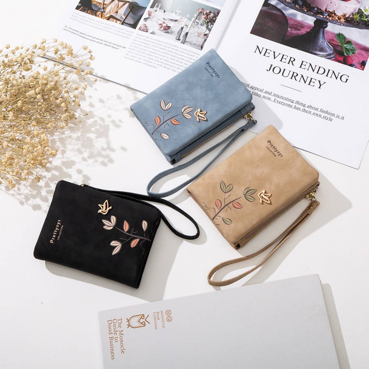 ACCITY - Wholesale Wallet - Women's - SHORT MATTE PRINT VINTAGE WALLET_CWAB23229