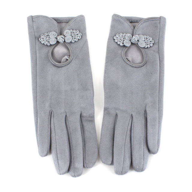 Pretty Persuasions - Wholesale Gloves - Women's - A24015 Chinese Knot Frog Button Trim Gloves0