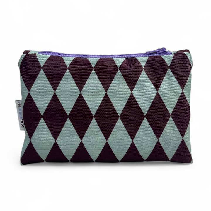 Etui klein · Diamant grün/aubergine für den Großhandel von De Lange Tafel