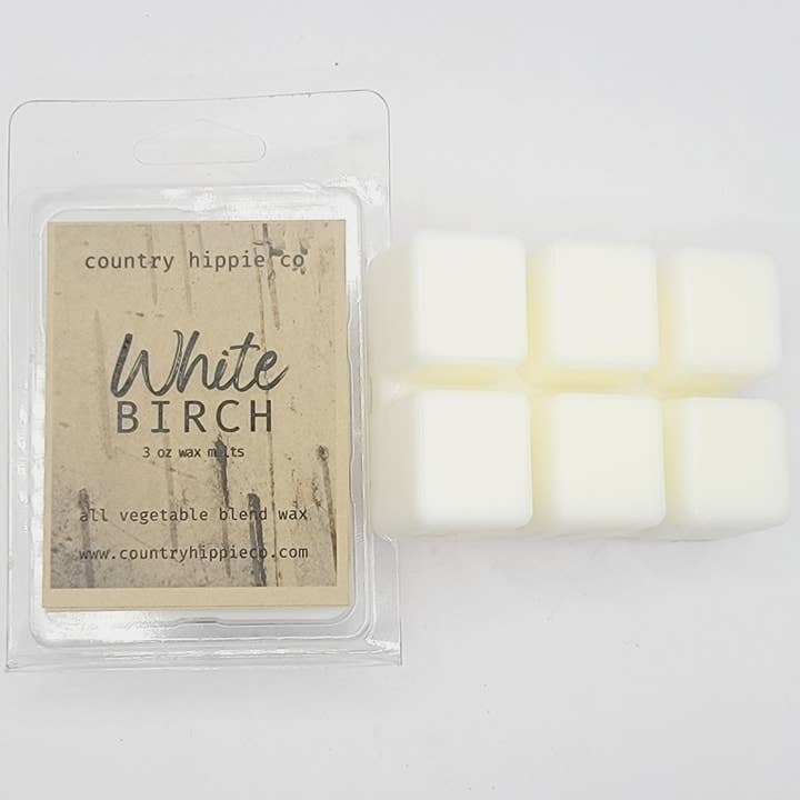 White Birch Wax Melts 3 oz. for wholesale by Country Hippie Co.