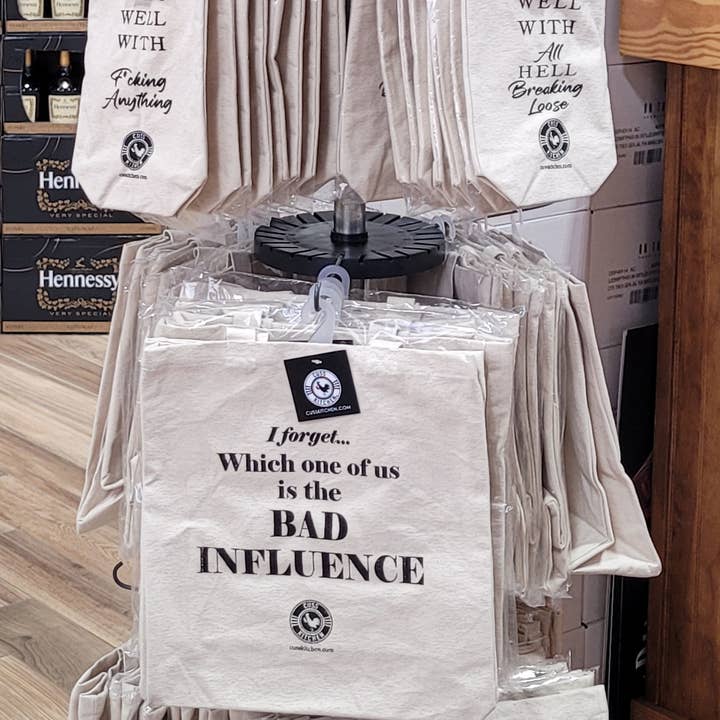 Cuss Kitchen - Wholesale Wine Gift Bag - BAG BUNDLE Funny Canvas Fabric Wine Bag Gift Bag Bundle2