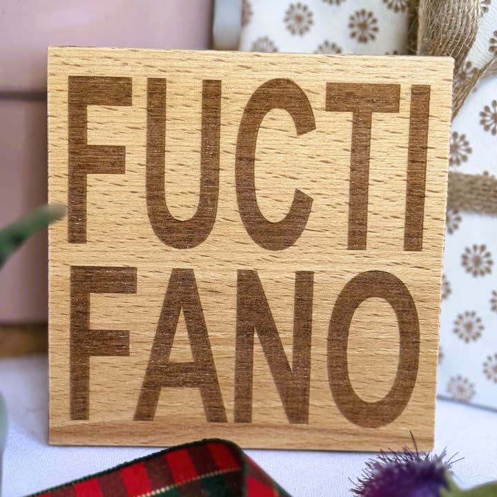 Coaster écossais - Fuctifano pour la vente par Craftypups