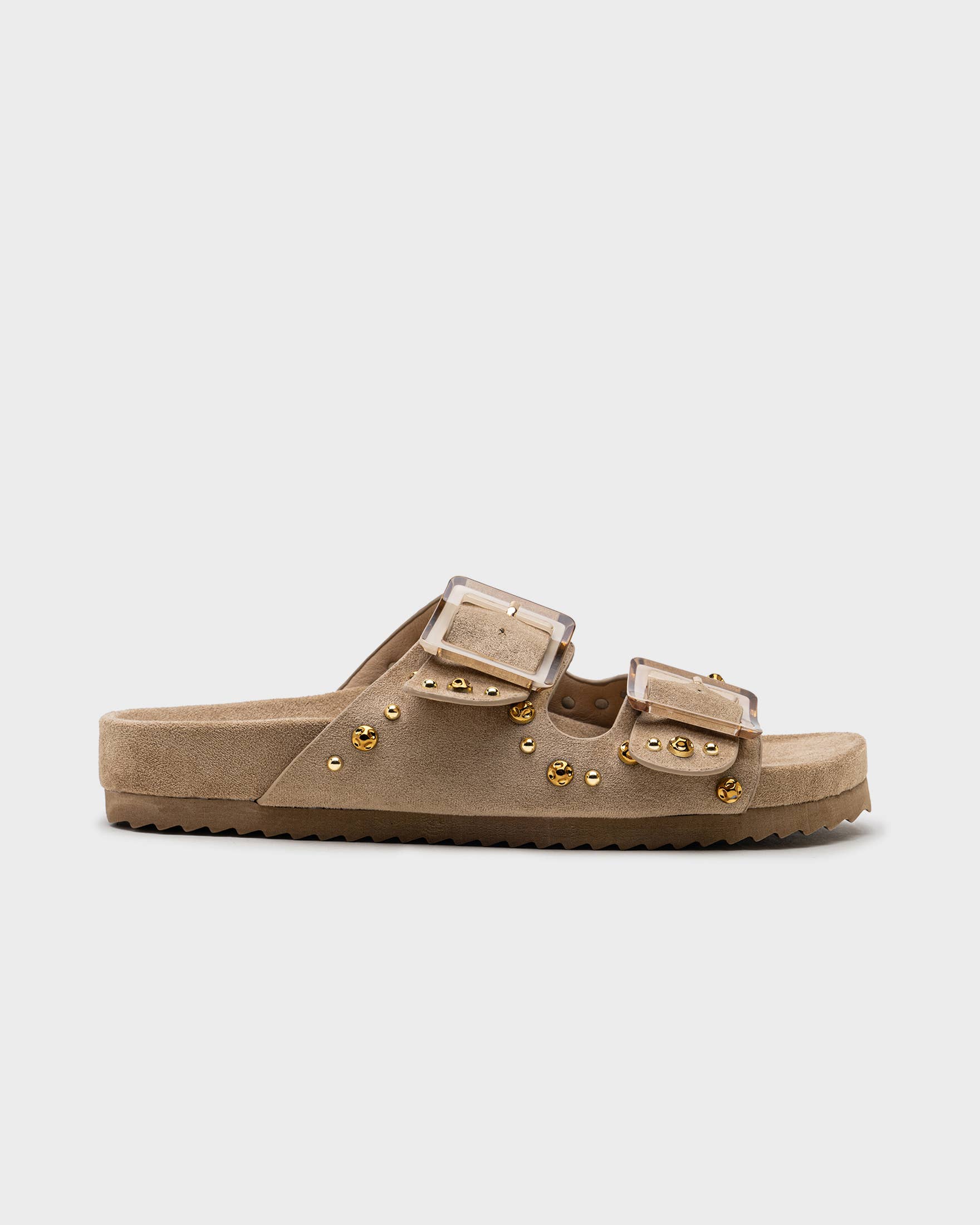 CEREZA - Wholesale Flats - Women's - Double-strap Sandals with Studs13