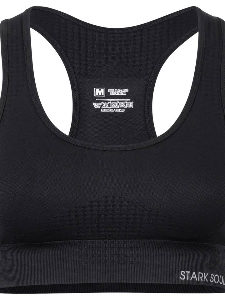 Top esportivo 'Reflect' Stark Soul - suporte médio com bojo removível por atacado de Stark Soul