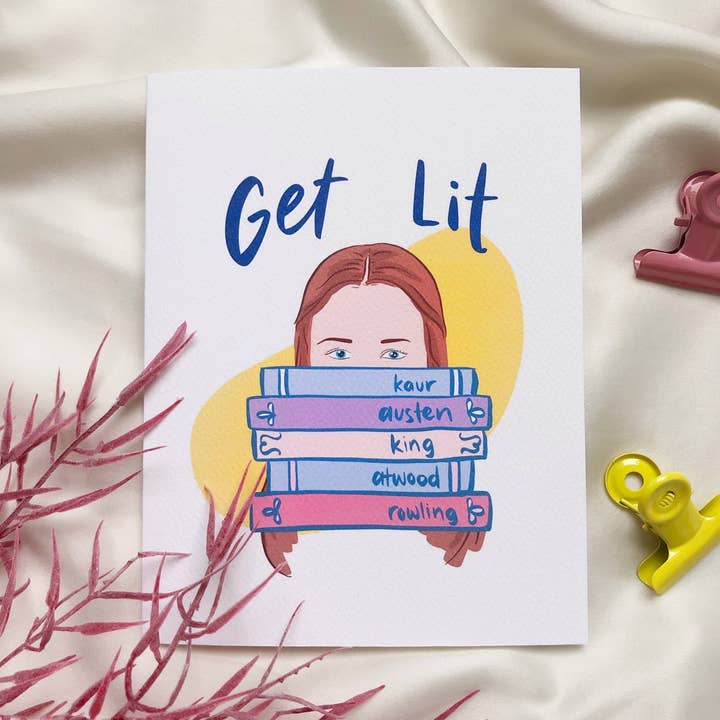 Get Lit Rory Gilmore Girls Greeting Card for wholesale by Kokocards