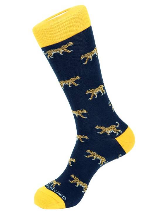 Calcetines de guepardo para venta al por mayor de Unsimply Stitched