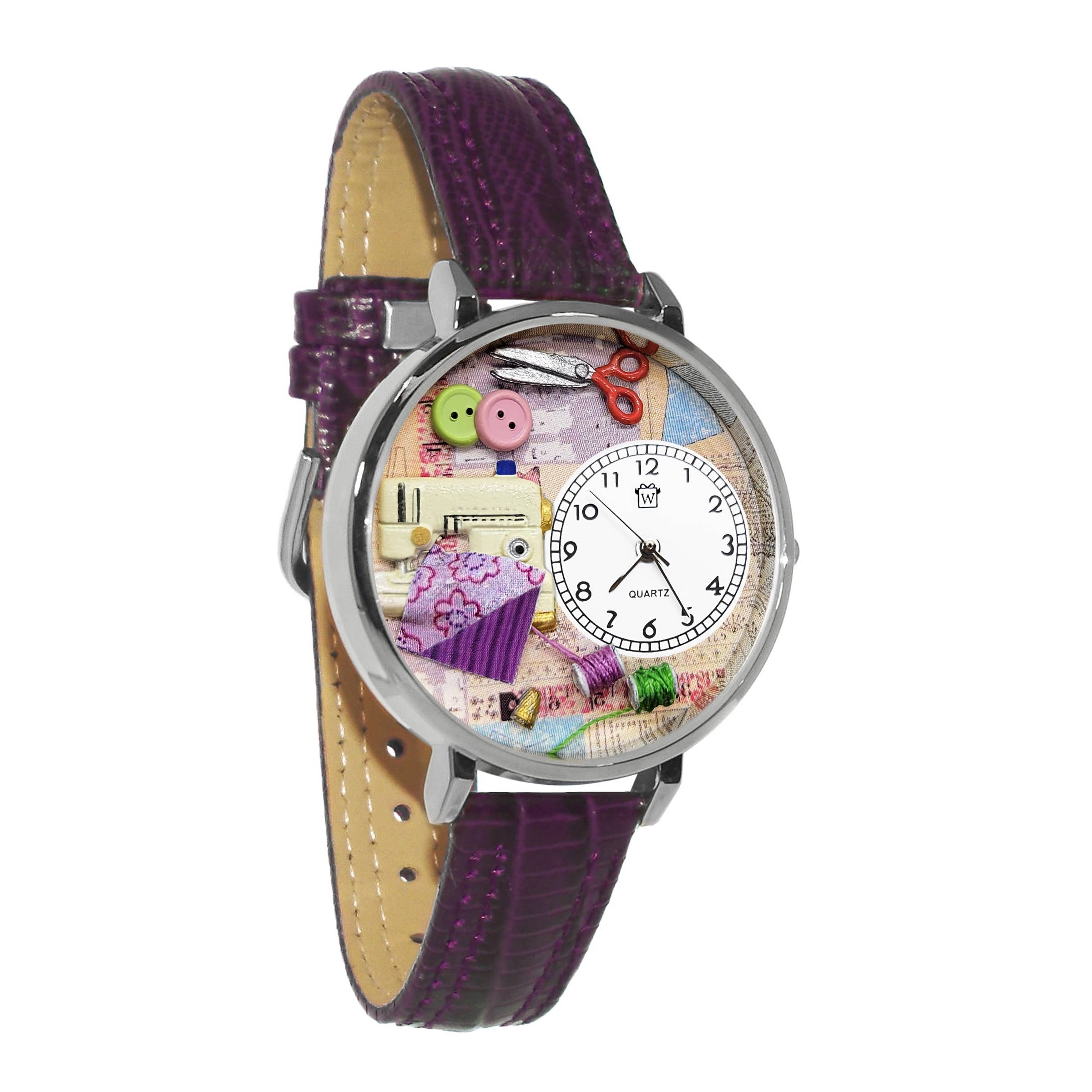 Whimsical Gifts – wholesale Wrist Watch – Unisex – Sewing 3D Watch | Handmade in USA | Gold or Silver Finish1
