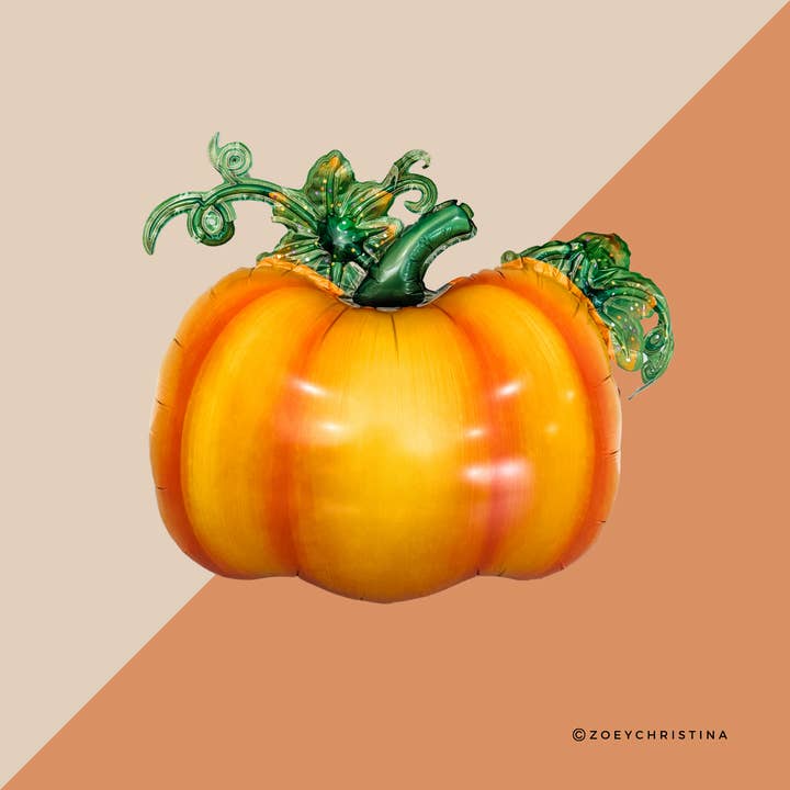 Zoey Christina - Wholesale Balloon - Pumpkin Foil Balloon – Fall, Harvest & Thanksgiving Party1