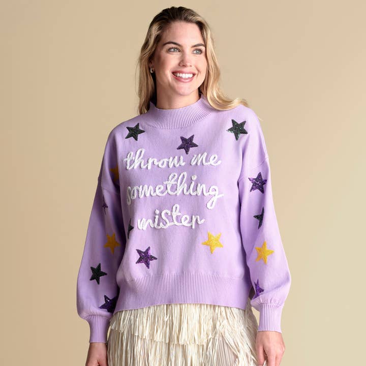 Maglione a Collo Alto Throw Me Something per la vendita all'ingrosso da parte di Stewart Simmons