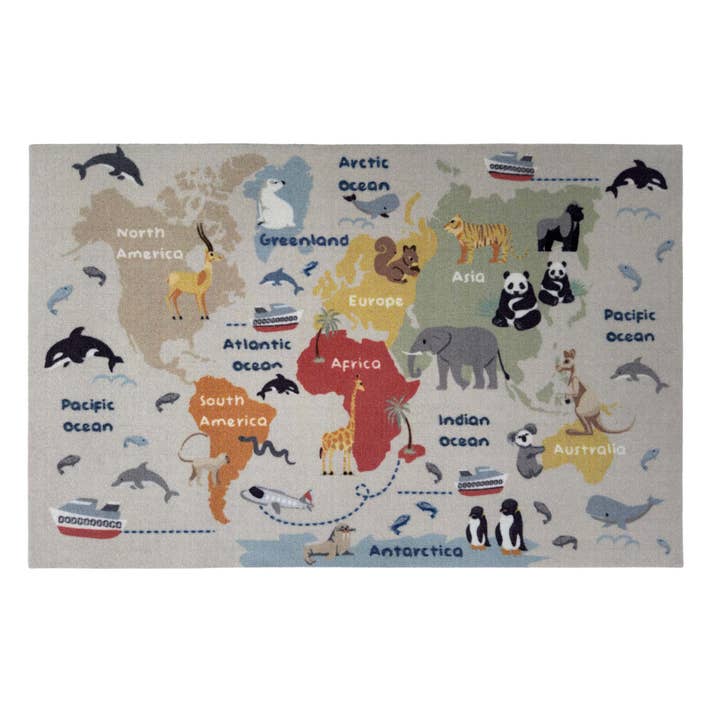 Mi Tapete de Juego Mapa del Mundo para venta al por mayor de Phoenox Textiles