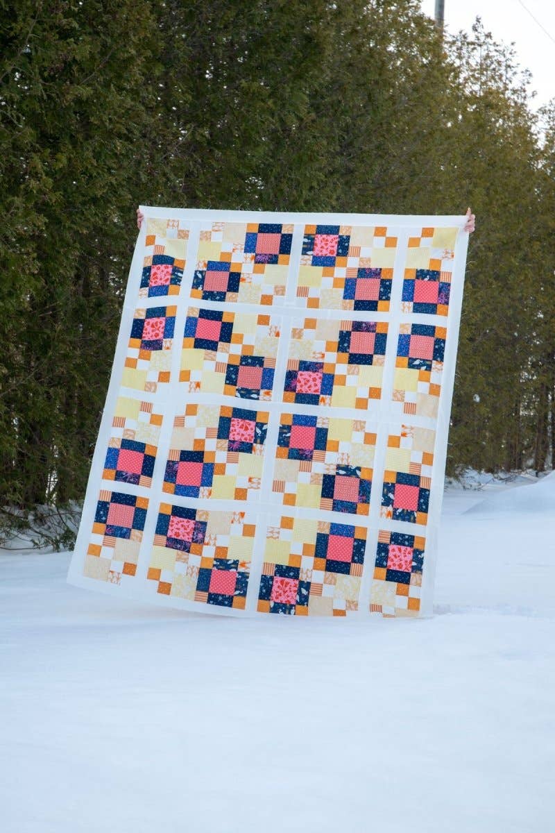 Meaford Pattern Press - Wholesale Craft Sewing Kit - Laura's 4-Patch Quilt Pattern - printed7