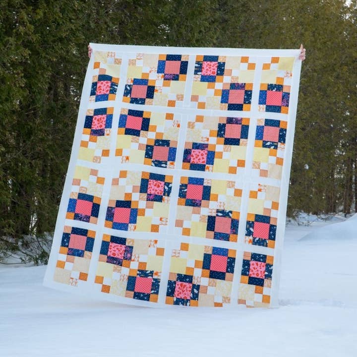 Meaford Pattern Press - Wholesale Craft Sewing Kit - Laura's 4-Patch Quilt Pattern - printed7