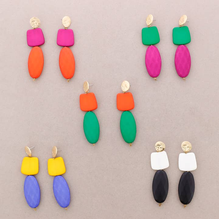 Sonata - Wholesale Dangle Earrings - Resin Beaded Earrings3