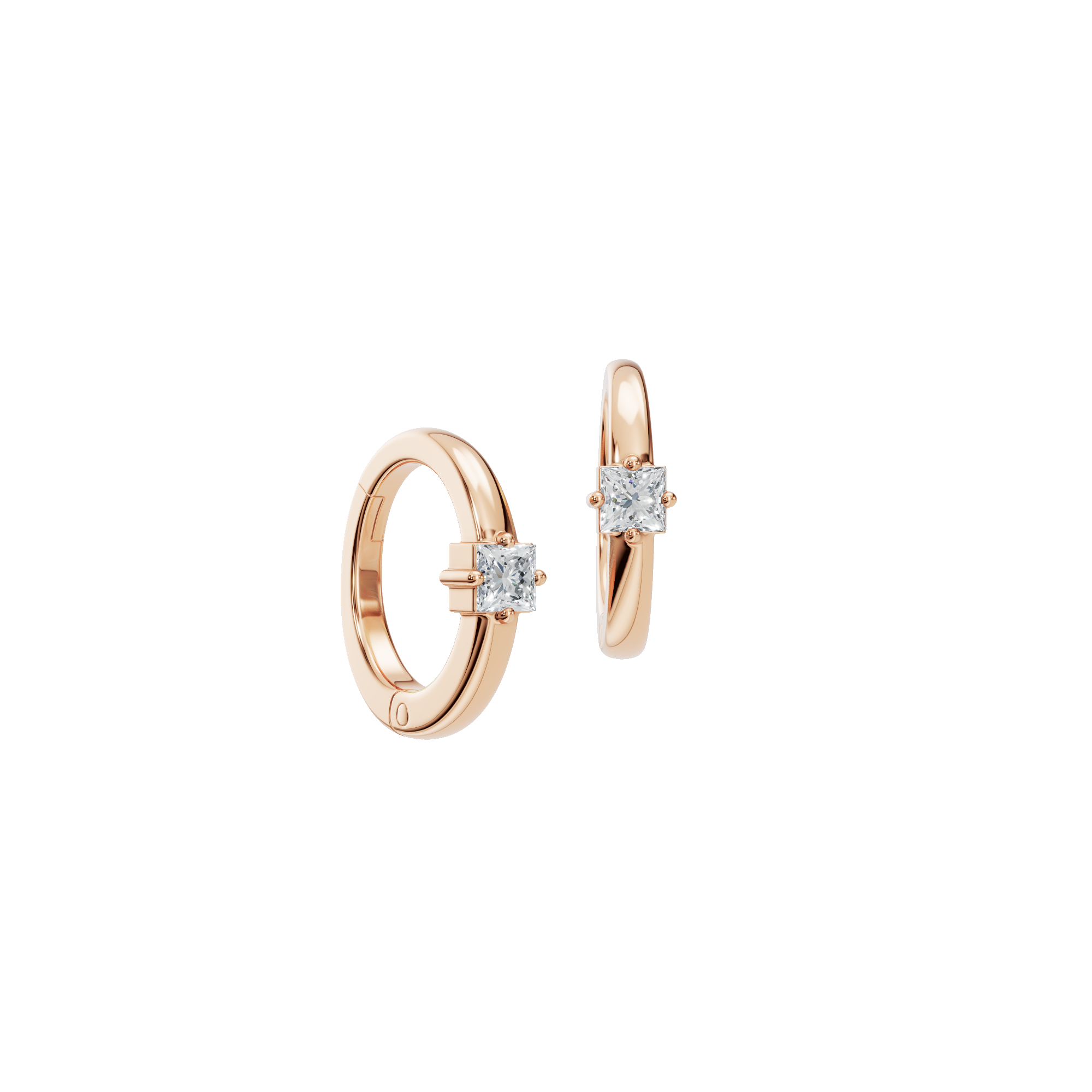 PureYou Jewelry – Großhandel Hoops – 14K Gold Diamant-Creolen, Laborgezüchtete Diamant-Ohrringe11