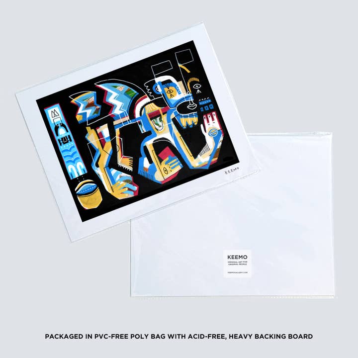 Keemo Gallery - Wholesale Art Print - Abstract Art Print Animal Modern Unique Wall Decor Colorful4