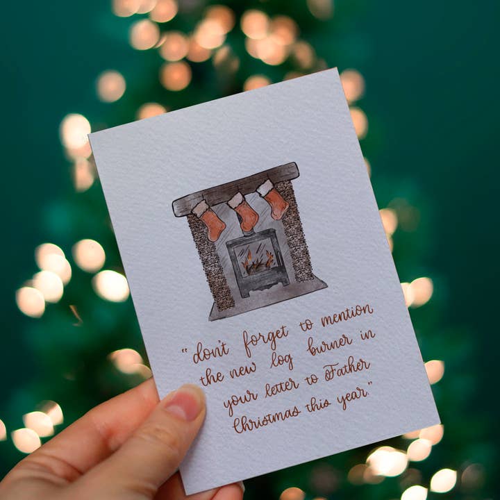 Log Burner-kaart voor wholesale door Darcy Designs