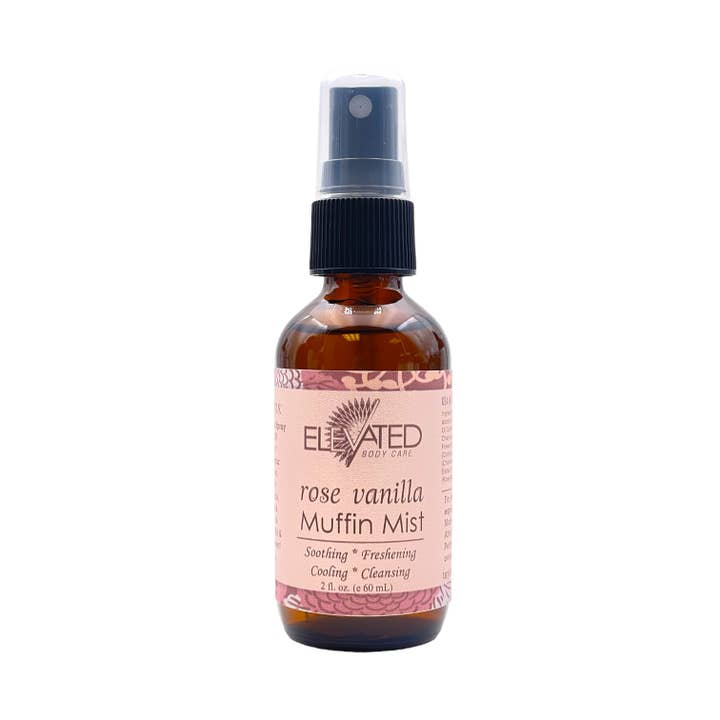 Taylor's Naturals - Wholesale Feminine/Menstrual Support Drops - ELEVATED * Muffin Mist Natural Feminine Spray - Glass Bottle
