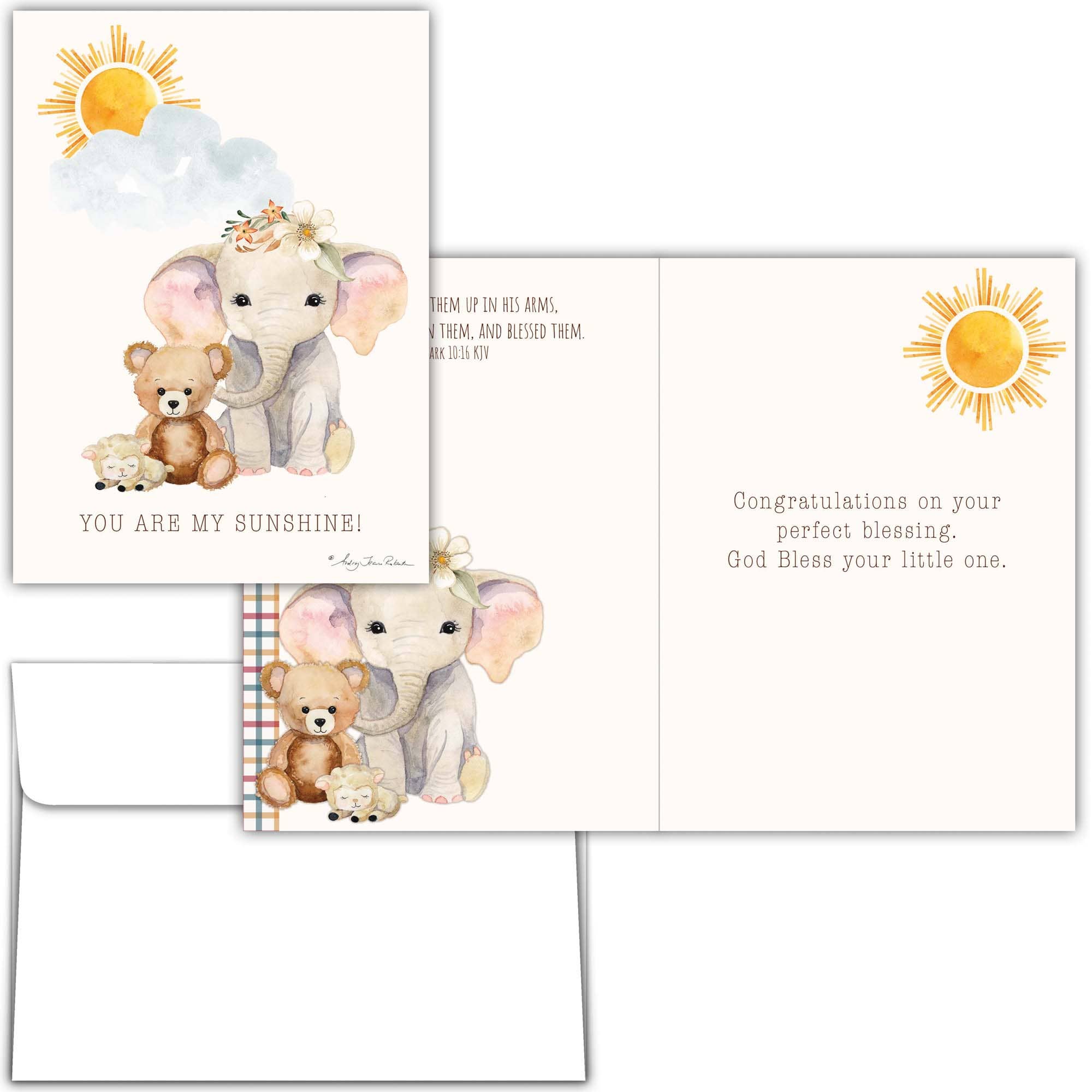 Crown Point Graphics - Wholesale Baby Card - Bundle of Joy - Box of 12 Assorted New Baby Cards7
