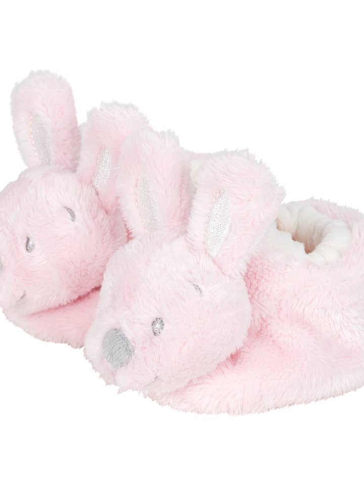 Pluche kanin-sko med kanin hoved Pink for engroshandel hos Very Important Baby®