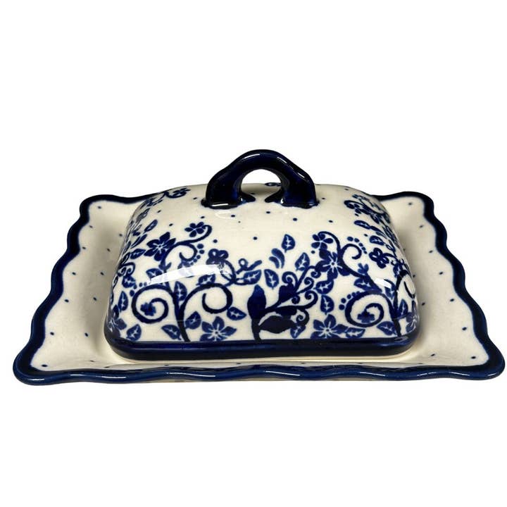 Butter DIsh, Zaklady - Blue Ivy for wholesale by Music City Polish Pottery