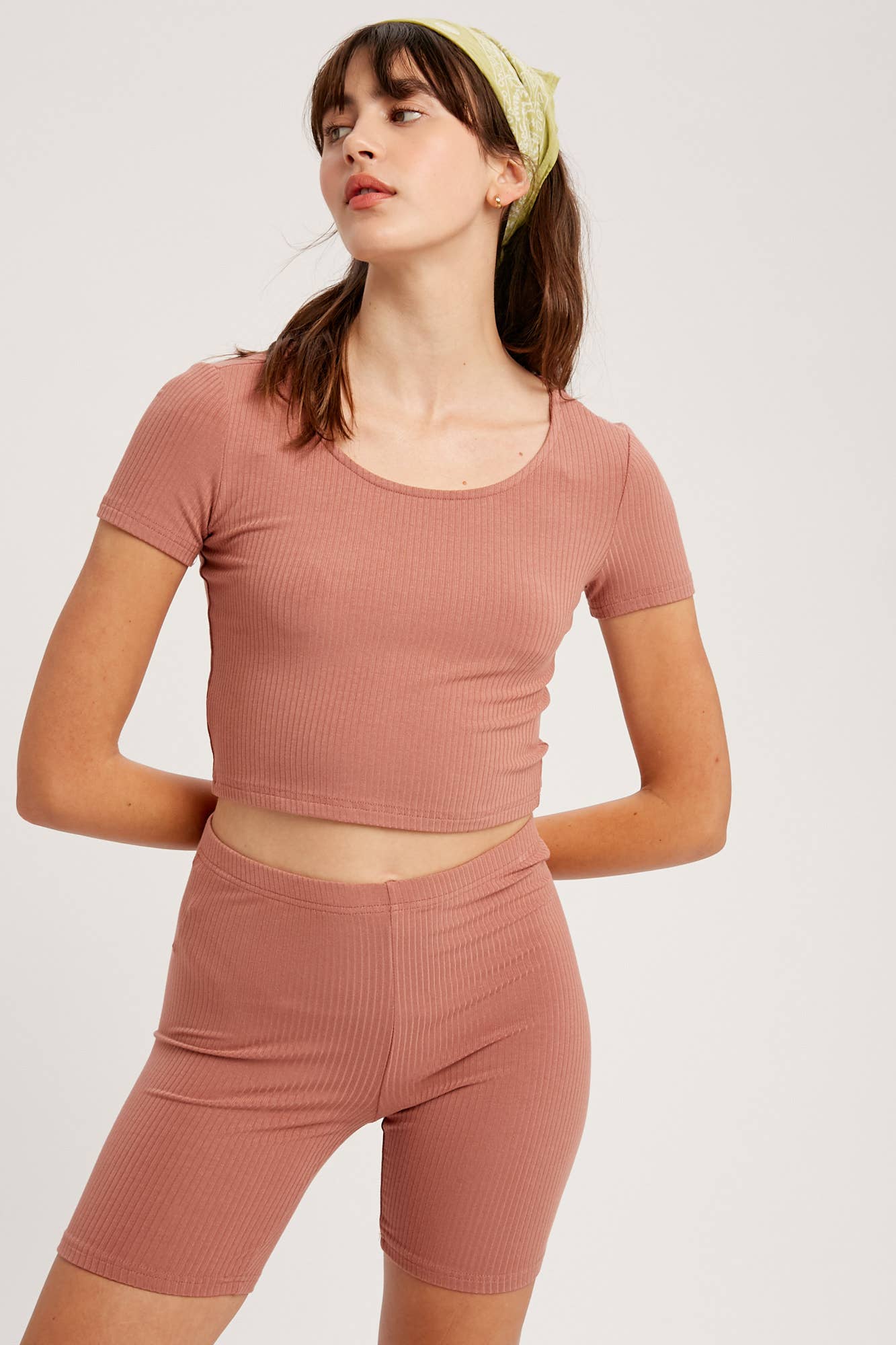 Listicle - Vente Ensemble de vêtements d'intérieur – femme - Ensemble de détente côtelé style motard0