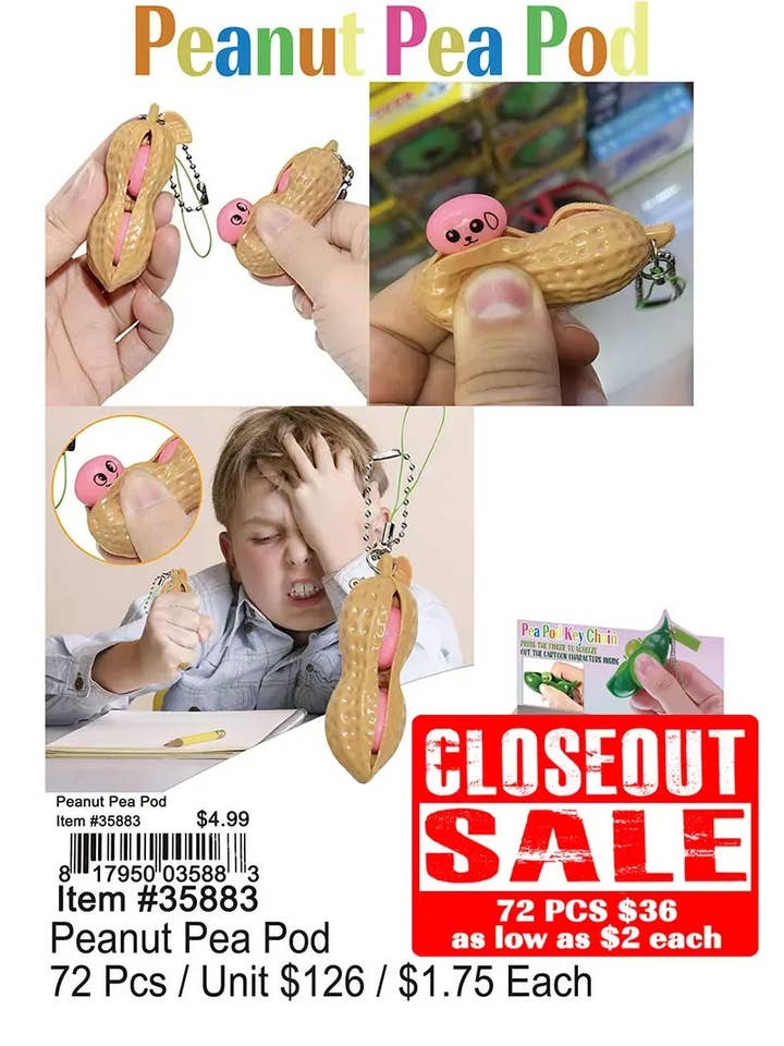 Peanut Pea Pod (CL) . for wholesale by Puka Creations