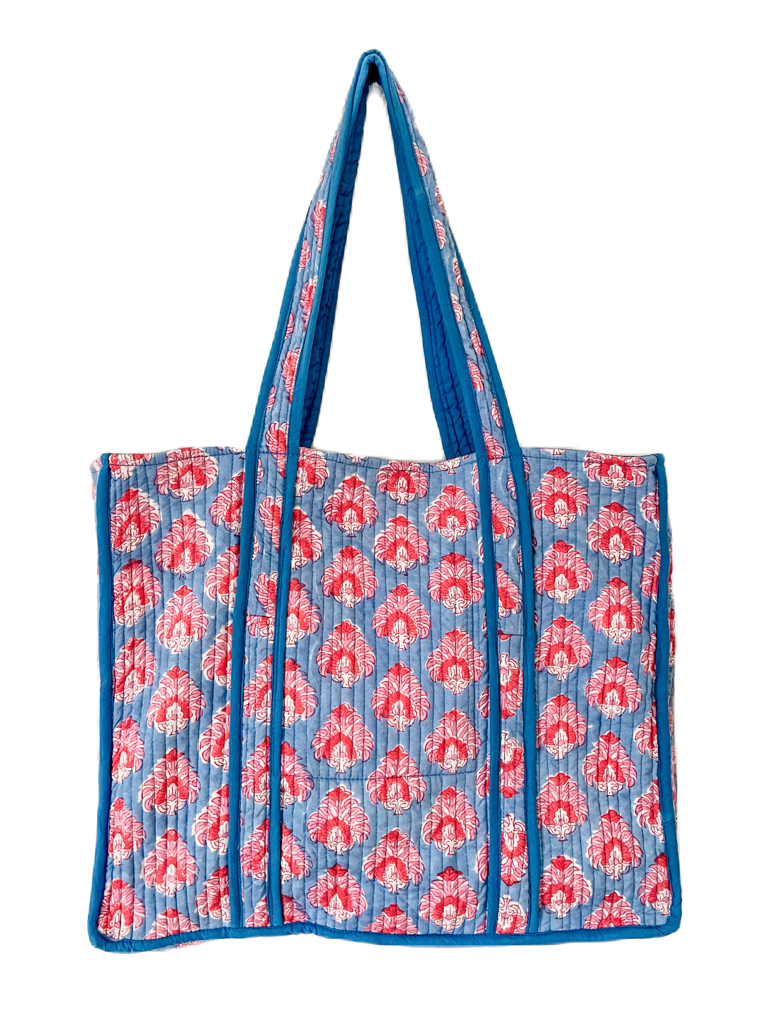 Kalyana Textiles - Wholesale Tote Bag - Women's - Cornflower Block Print Tote Bag1