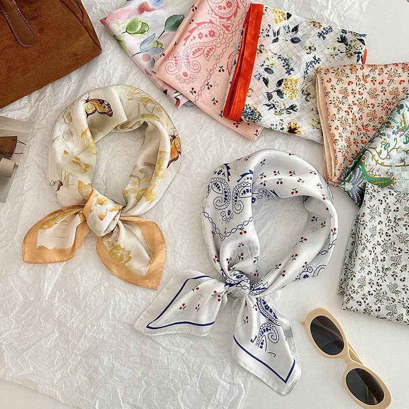 VividLux – wholesale Scarf – Women's – Neck Tie Square Scarf _AL-93114816