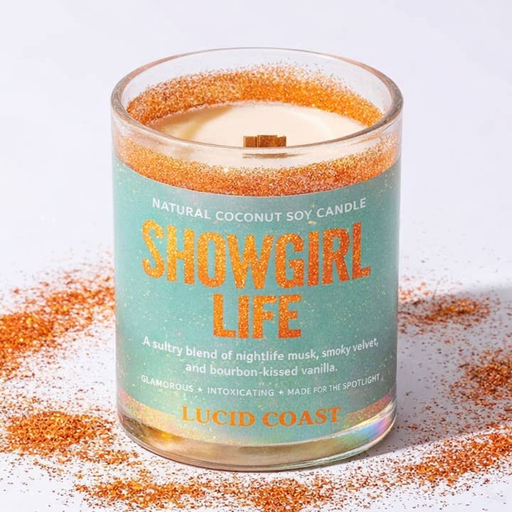 Showgirl Life Candle | Coconut Soy Lotion Candle for wholesale by Lucid Coast | Scented Candles and Perfume