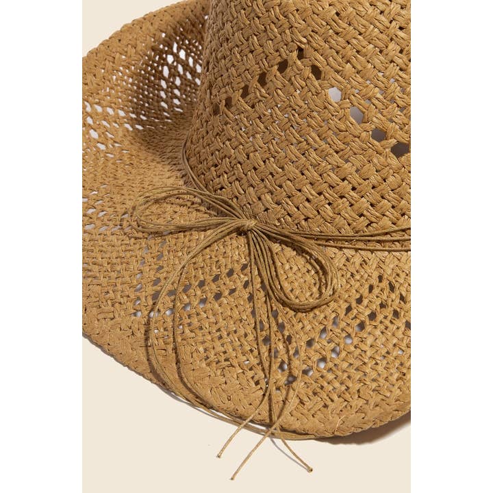 Anarchy Street - Wholesale Fedora - Women's - Mixed Beaded Strap Western Fedora Straw Hat5