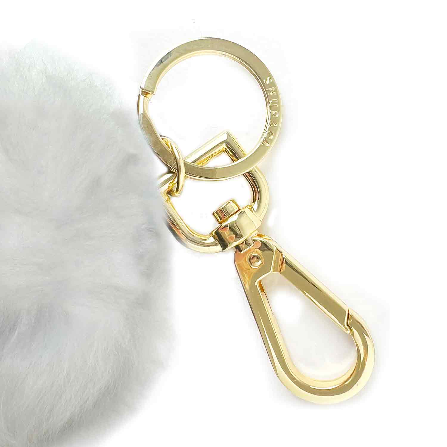 Shupaca Alpaca - Wholesale Keychain - Unisex - Keychain Pom Poms | 6" | White3