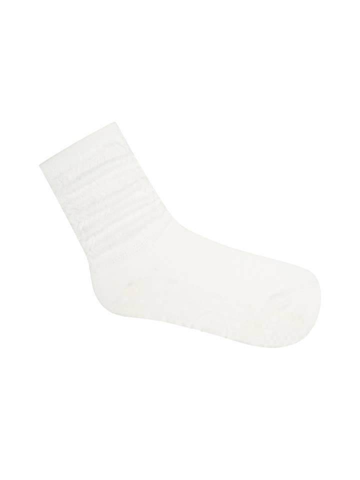 MoveActive - Wholesale Socks - Women's - Scrunch Non Slip Grip Socks - Ivory