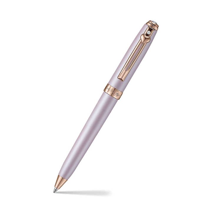 Sheaffer Emily in Paris Prelude Mini 9810 Pastel Pink Ballpoint Pen and PVD Rose Gold Trims with Heart Emblem and Swarovski Crystal for wholesale by Sheaffer Pens