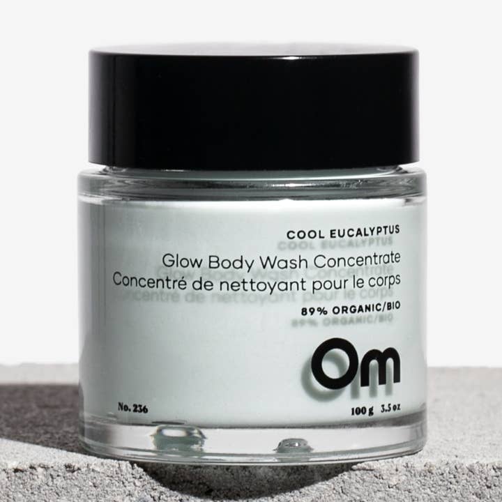 Gel douche concentré Cool Eucalyptus Glow pour la vente par Om Organics Skincare