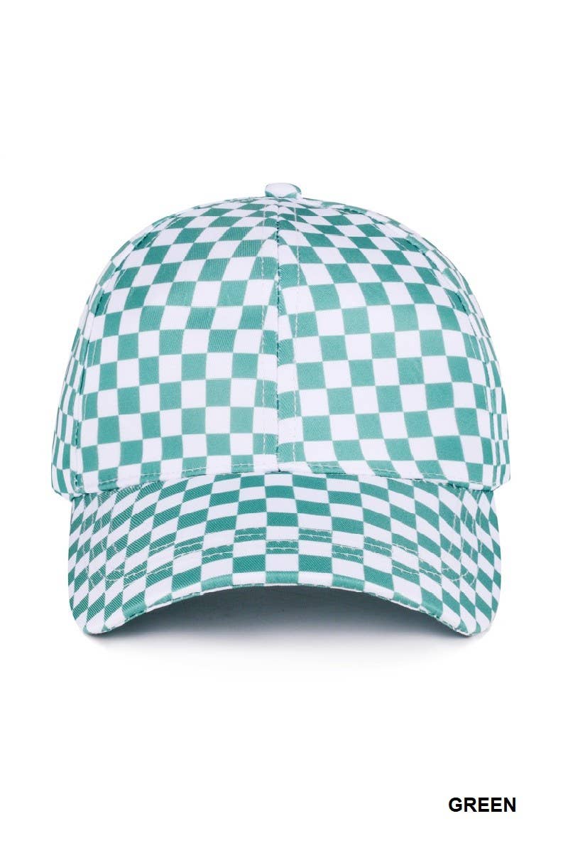 Vanilla Monkey - Wholesale Baseball Cap - Women's - Checkered Pattern Baseball Cap5