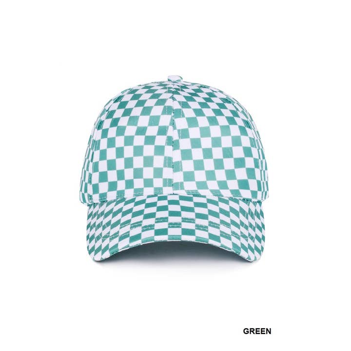 Vanilla Monkey - Wholesale Baseball Cap - Women's - Checkered Pattern Baseball Cap5