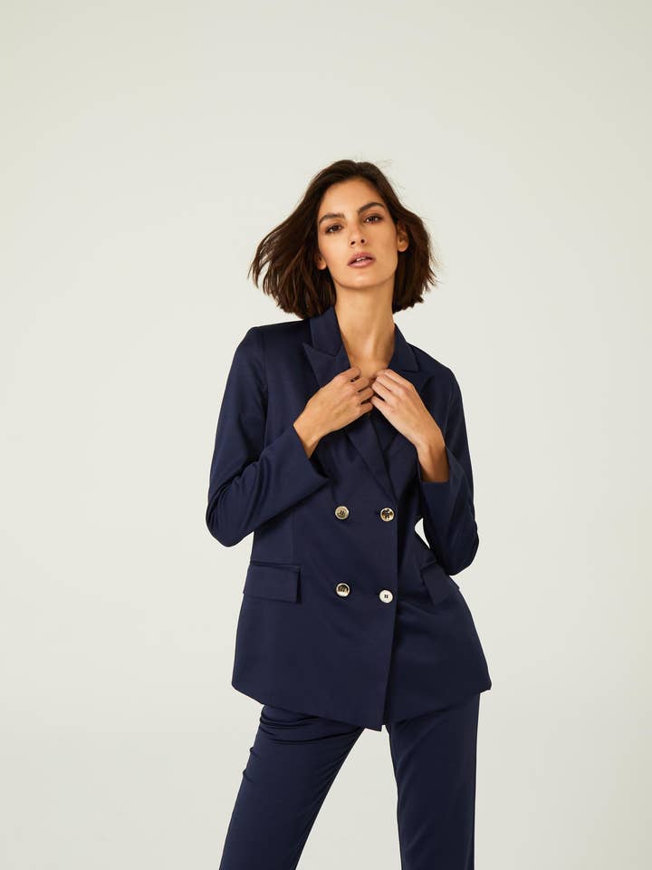 Navy Blazer for engroshandel hos Dolores Promesas