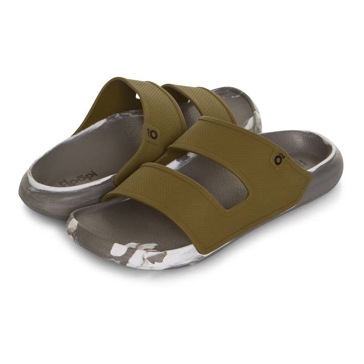 Sandales à glissière à double bride Charles pour hommes pour la vente par Floopi