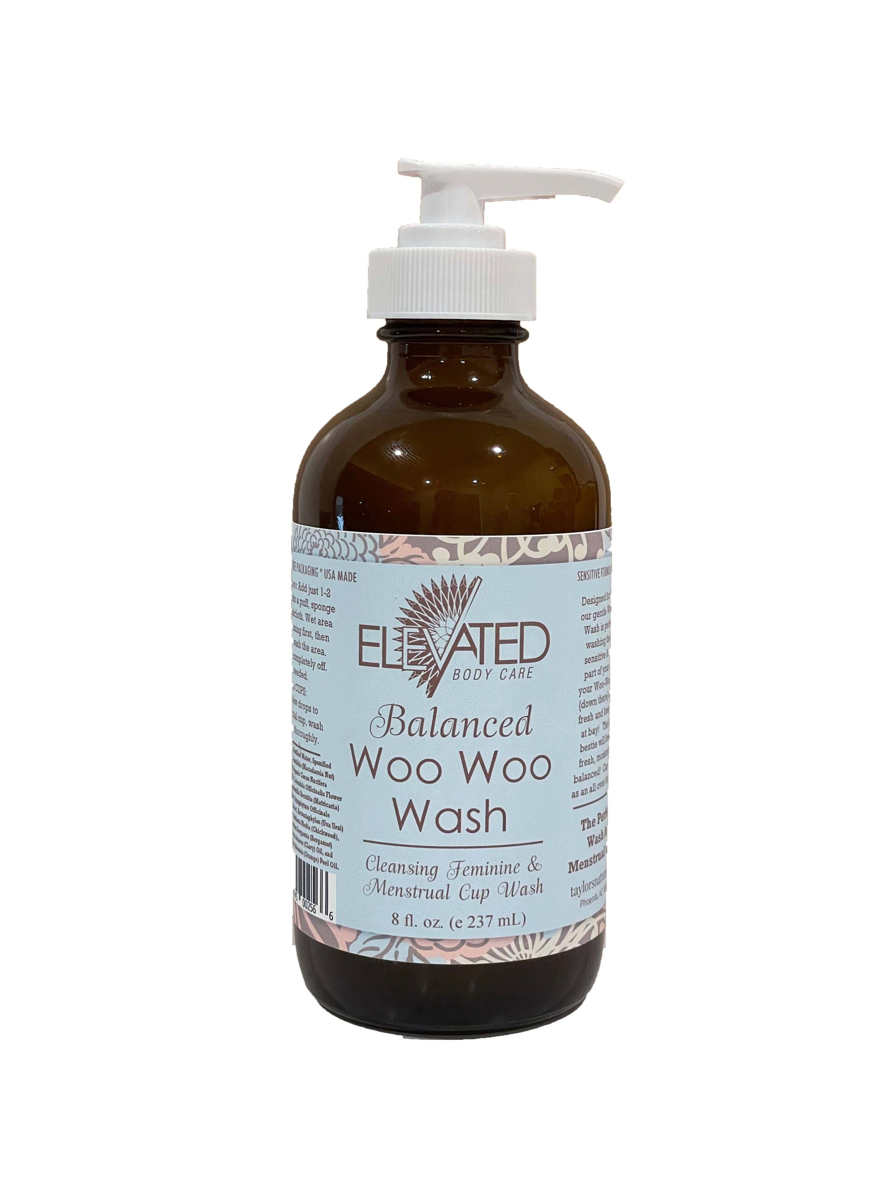 Taylor's Naturals - Wholesale Intimate Cleanser/Wipe - ELEVATED - Woo Woo Feminine Wash (Glass, Aluminum, or Bulk)12