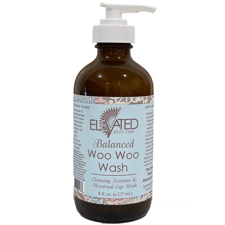 Taylor's Naturals - Wholesale Intimate Cleanser/Wipe - ELEVATED - Woo Woo Feminine Wash (Glass, Aluminum, or Bulk)12