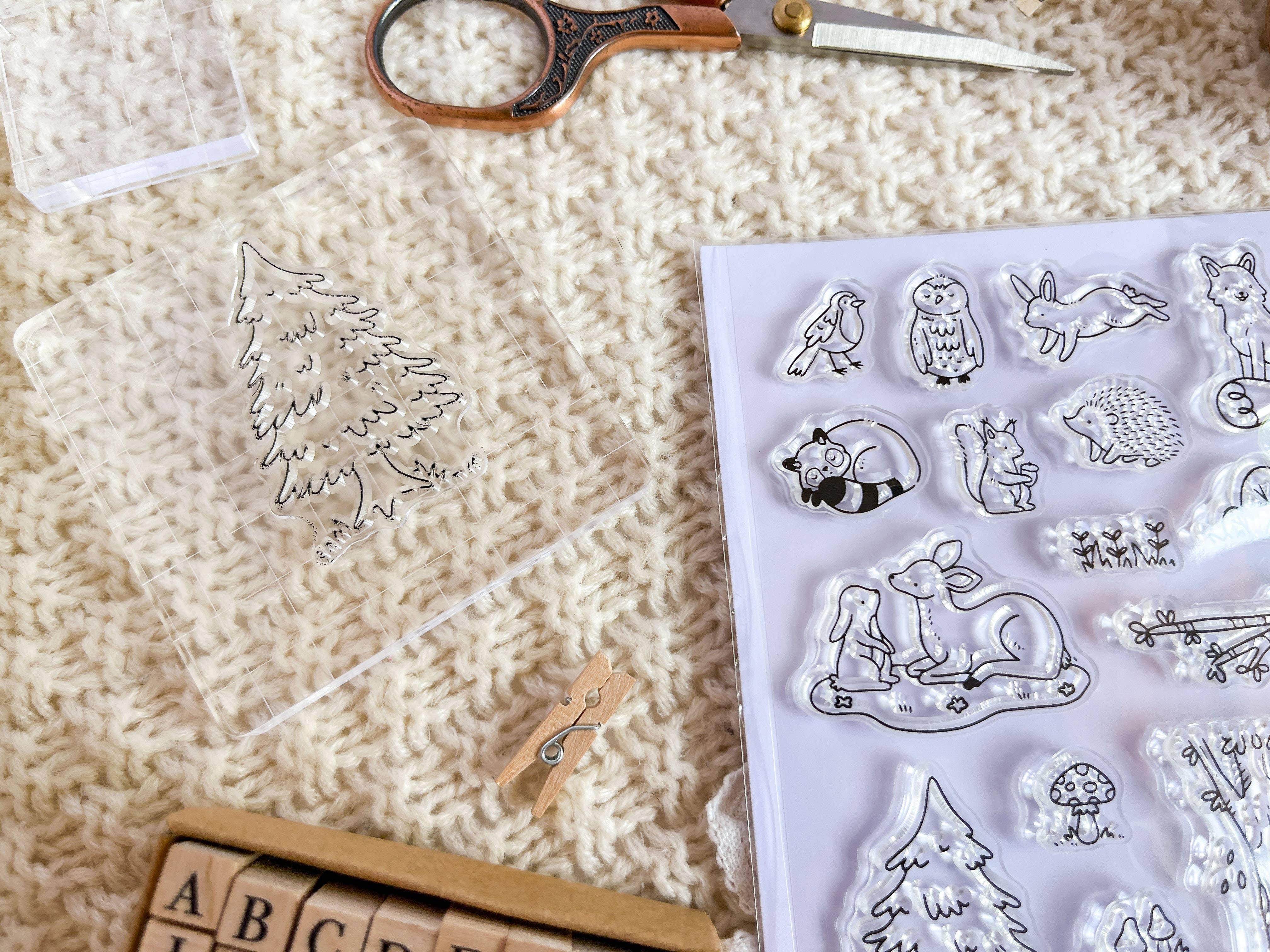 annalunakdraws – Großhandel Gummi-/Dekostempel – Clear Stamp Set - Forest Critters1